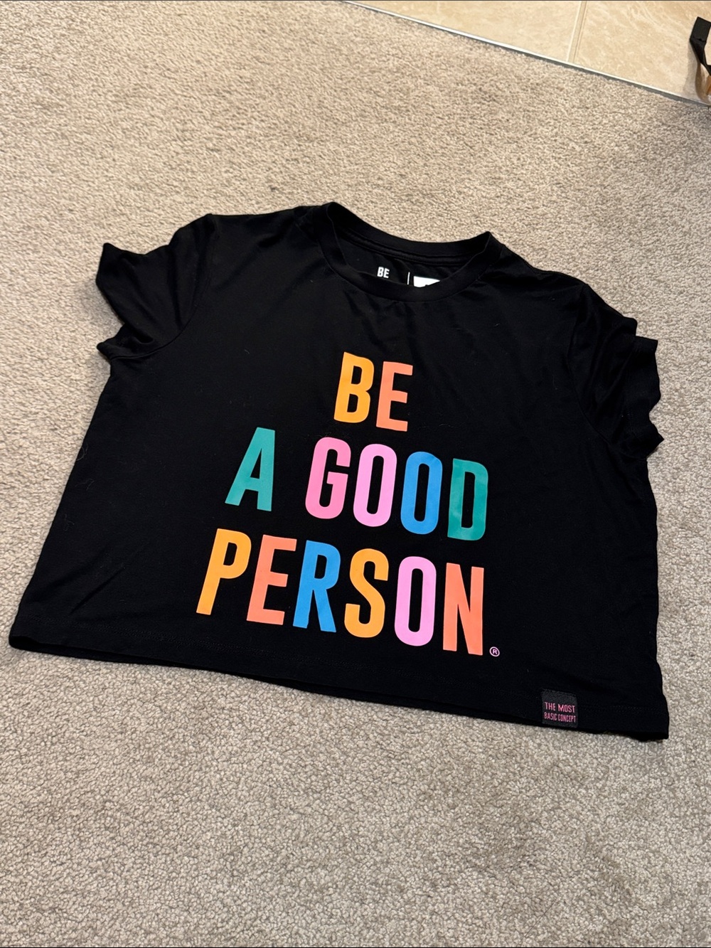 Be A Good Person Super Soft Signature Crop Top